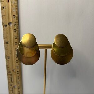 Gold Statement clip on Earrings